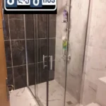 duskabini-luxury შუშის დუშ კაბინა ვერცხლის ფრჩხილით