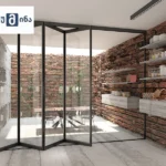 ჩარჩოიანი დაკეცვადი მინის გამყოფი სისტემა - მოდულარული დიზაინი